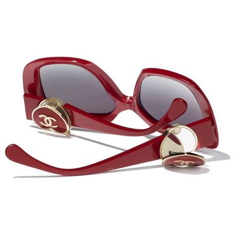 chanel occhiali logo girevole